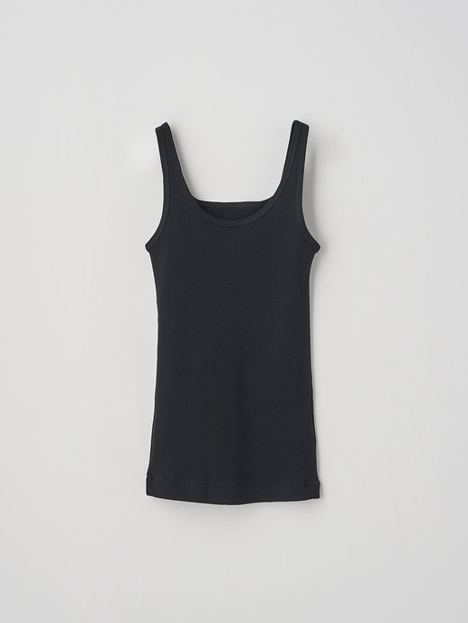オーガニックコットン2WAYリブタンクトップ｜UTS934｜UNDERWEAR for WOMEN 詳細画像 NO2(L0351TS934_ブラック) 1