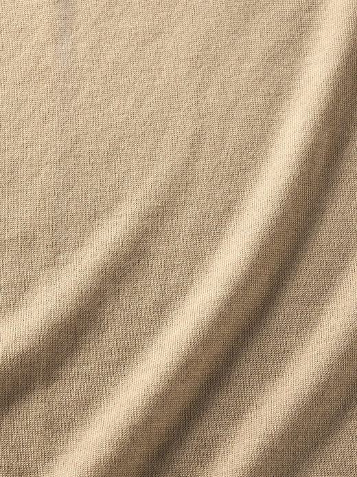 ［LUXURY FIBRES］カシミヤシルククルーネック長袖ニットプルオーバー | PAXEN | 30G EASY FIT 詳細画像 CAMEL 3