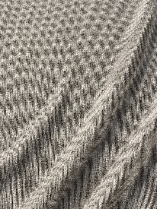 ［LUXURY FIBRES］カシミヤシルククルーネック長袖ニットプルオーバー | PAXEN | 30G EASY FIT 詳細画像 OYSTER 3