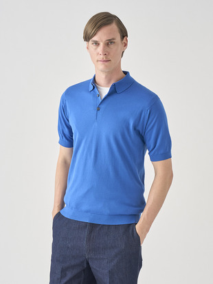 半袖コットンニットポロシャツ | REID | 30G MODERN FIT
