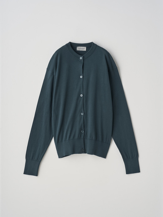 クルーネック長袖コットンニットカーディガン | S4622 | 30G COMMON FIT 詳細画像 RAINFOREST 2
