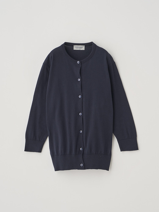 クルーネック７分袖コットンニットカーディガン | S4740 | 30G 詳細画像 NAVY 1