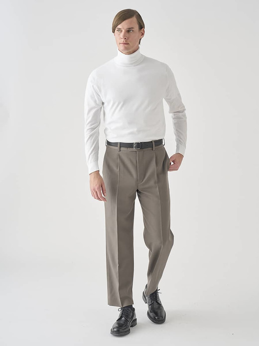 タートルネック長袖コットンニットプルオーバー | S4751 | 30G MODERN FIT 詳細画像 WHITE 8