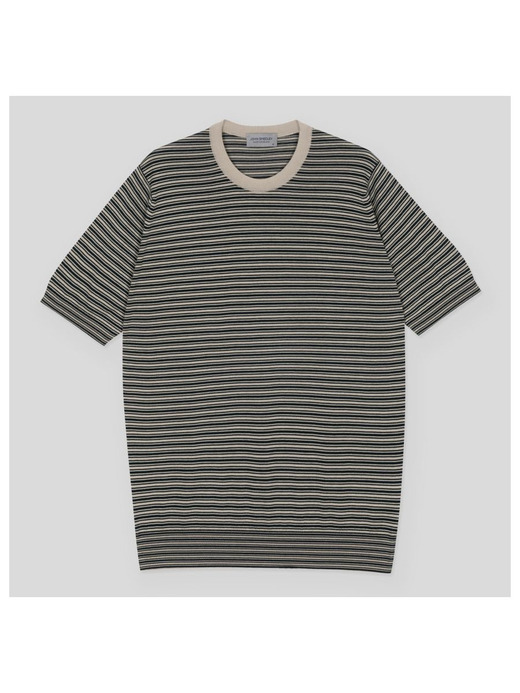 ボーダー柄ニットＴシャツ | WILBUR | 30G EASY FIT 詳細画像 NO1(WILBUR) 1