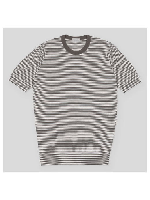 ボーダー柄ニットＴシャツ | WILBUR | 30G EASY FIT 詳細画像 NO3(WILBUR) 1