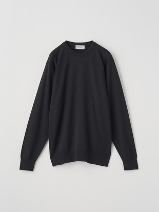 クルーネック長袖ニットプルオーバー | A4543 | 24G SWEATER SERIES