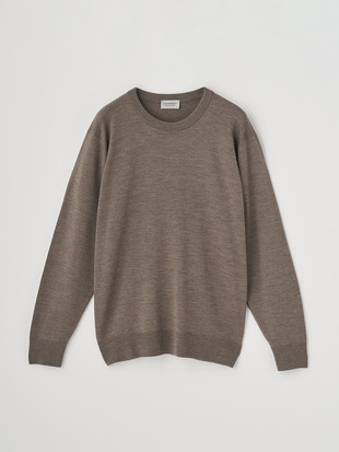 クルーネック長袖ニットプルオーバー | A4543 | 24G SWEATER SERIES