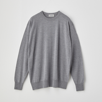 クルーネック長袖ニットプルオーバー | A4543 | 24G SWEATER SERIES