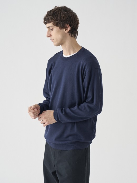クルーネック長袖ニットプルオーバー | A4543 | 24G SWEATER SERIES 詳細画像 MIDNIGHT 5