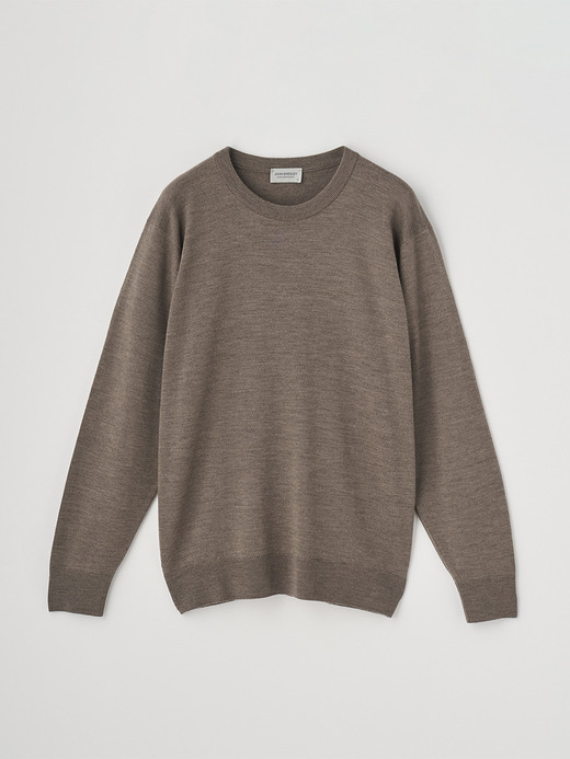 クルーネック長袖ニットプルオーバー | A4543 | 24G SWEATER SERIES 詳細画像 MUSHROOM 1