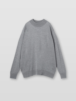 モックネック長袖ニットプルオーバー | A4546 | 24G SWEATER SERIES