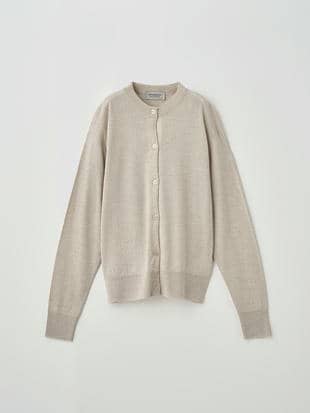 クルーネック長袖ニットカーディガン | A4670 | 30G COMMON FIT