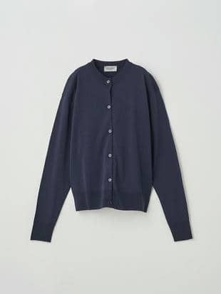 クルーネック長袖ニットカーディガン | A4670 | 30G COMMON FIT