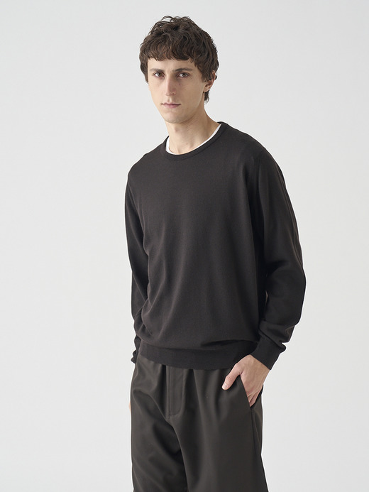 クルーネック長袖ニットプルオーバー | A4787 | 24G MODERN FIT 詳細画像 FAULKNER BROWN 6