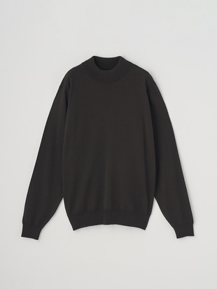 モックネック長袖ニットプルオーバー | A4788 | 24G MODERN FIT