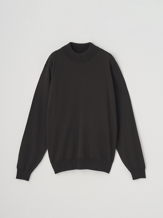 モックネック長袖ニットプルオーバー | A4788 | 24G MODERN FIT 詳細画像 FAULKNER BROWN 1