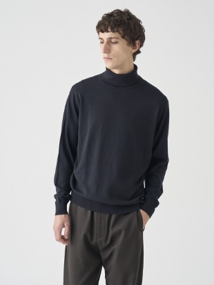 タートルネック長袖ニットプルオーバー | A4789 | 24G MODERN FIT