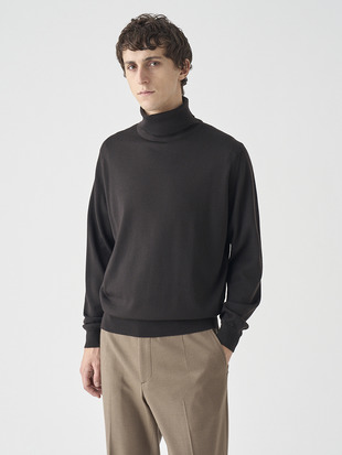 タートルネック長袖ニットプルオーバー | A4789 | 24G MODERN FIT