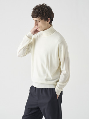 タートルネック長袖ニットプルオーバー | A4789 | 24G MODERN FIT