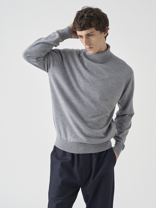 タートルネック長袖ニットプルオーバー | A4789 | 24G MODERN FIT 詳細画像 SILVER 4