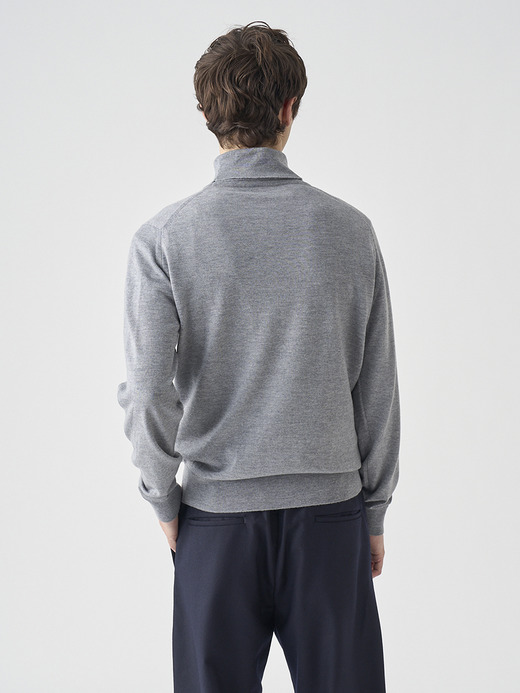 タートルネック長袖ニットプルオーバー | A4789 | 24G MODERN FIT 詳細画像 SILVER 9