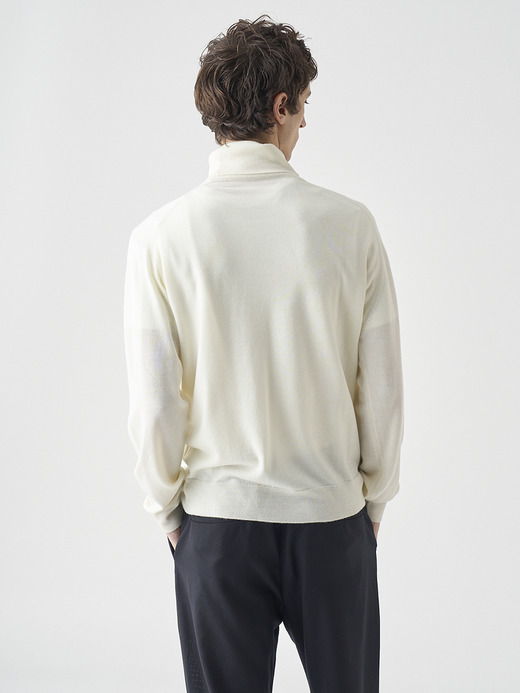 タートルネック長袖ニットプルオーバー | A4789 | 24G MODERN FIT 詳細画像 SNOW WHITE 4