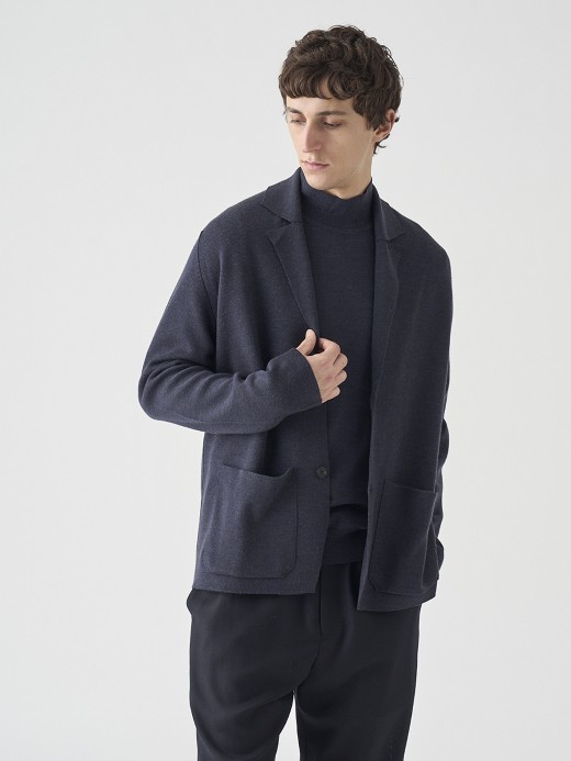 シングルモックネック長袖ニットプルオーバー | A4802 | 30G MODERN FIT 詳細画像 HEPBURN SMOKE 8