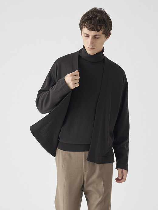 ［UNISEX］ノーカラーボタンレス長袖ニットカーディガン | A4845 | 24G 詳細画像 FAULKNER BROWN 6
