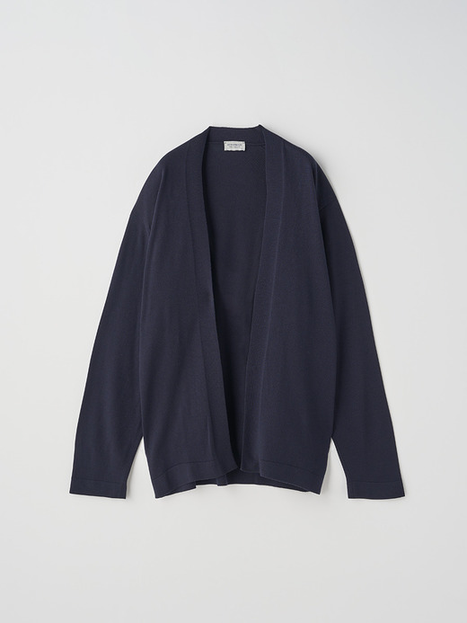 ［UNISEX］ノーカラーボタンレス長袖ニットカーディガン | A4845 | 24G 詳細画像 MIDNIGHT 1