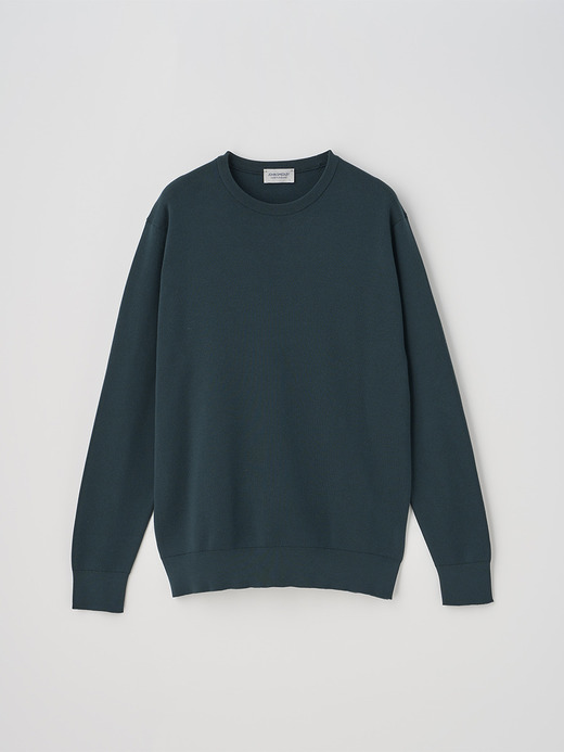 ［Sea Island Cotton］インターロック長袖コットンニットプルオーバー | A4896 | 30G 詳細画像 RAINFOREST 2