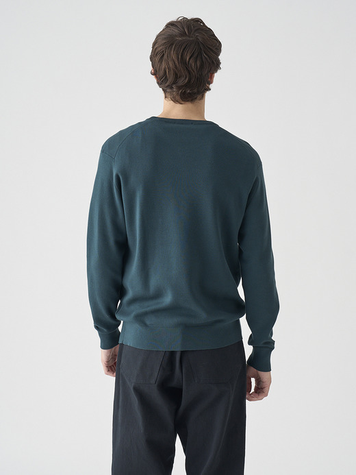 ［Sea Island Cotton］インターロック長袖コットンニットプルオーバー | A4896 | 30G 詳細画像 RAINFOREST 7