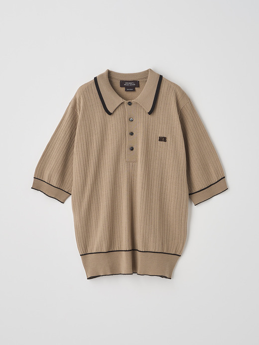 【JOHN SMEDLEY for WALES BONNER】Short-sleeved polo shirt｜A4938 詳細画像 NO2(A4938) 1