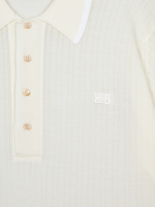 【JOHN SMEDLEY×WALES BONNER】Short-sleeved polo shirt｜A4939 詳細画像 NO1(A4939) 2