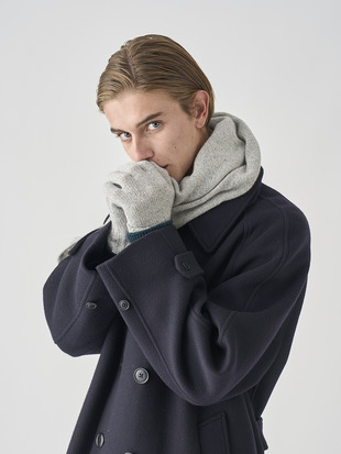 ［Eco Cashmere］カシミヤ混 ニットグローブ| CALOW | 5G