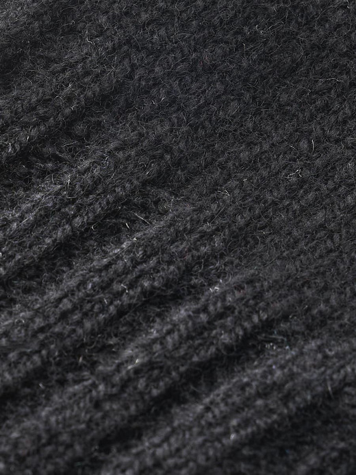 ［Eco Cashmere］カシミヤ混 ニットグローブ| CALOW | 5G 詳細画像 BLACK 3
