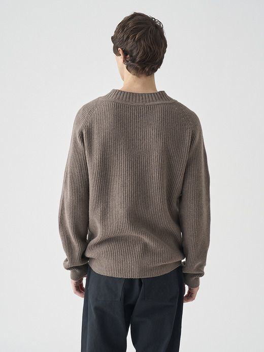 ［Eco Cashmere］カシミヤ混 Vネックニットプルオーバー | CARDEN | EASY FIT 7G 詳細画像 TOAST 10