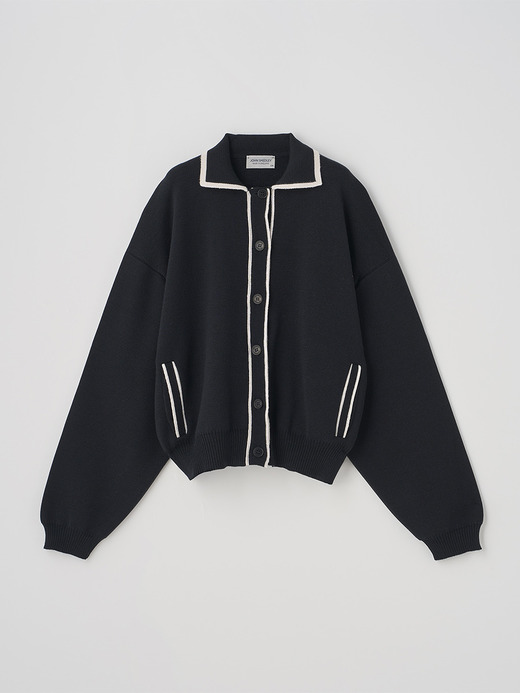 ティッピング長袖ニットブルゾン | DALLIS | 24G MODERN FIT 詳細画像 NO1(DALLIS) 2
