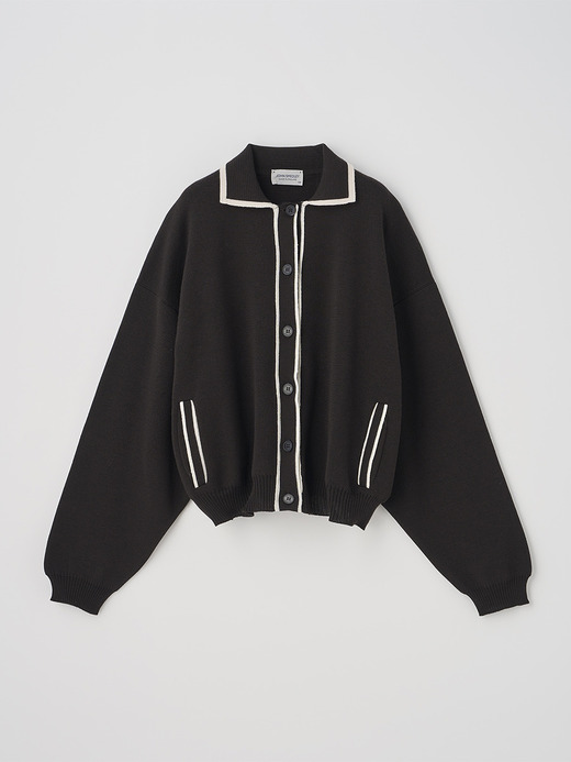 ティッピング長袖ニットブルゾン | DALLIS | 24G MODERN FIT 詳細画像 NO3(DALLIS) 2
