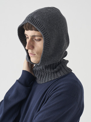 ［Eco Cashmere］カシミヤ混 ニットバラクラバ | DARBY | 5G