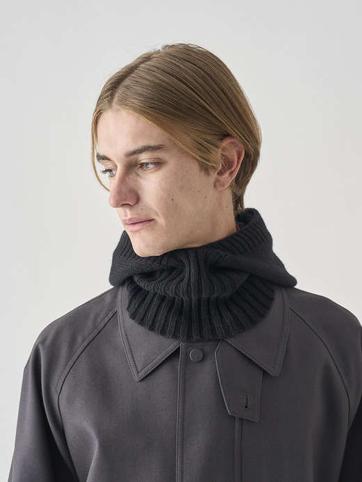 ［Eco Cashmere］カシミヤ混 ニットバラクラバ | DARBY | 5G 詳細画像 BLACK 3