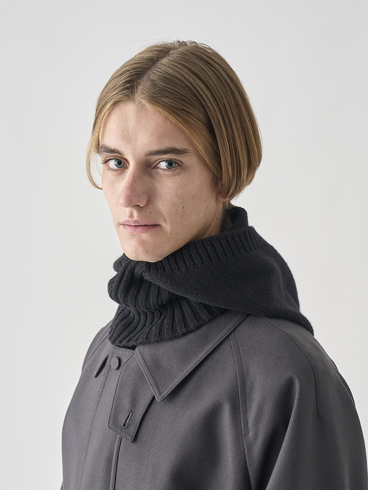 ［Eco Cashmere］カシミヤ混 ニットバラクラバ | DARBY | 5G 詳細画像 BLACK 4
