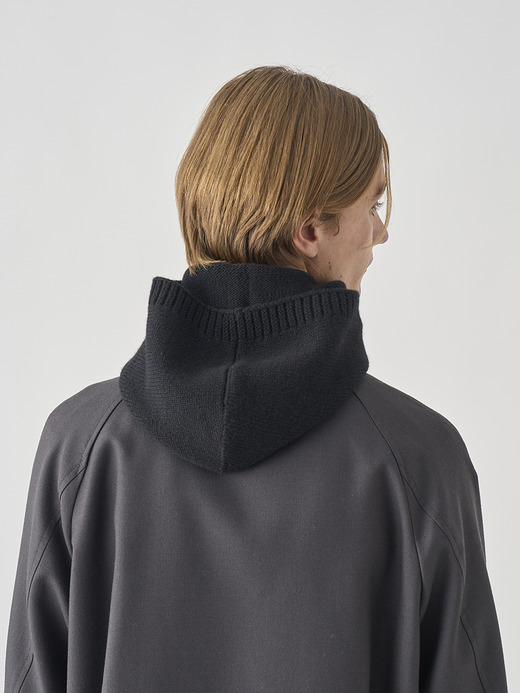 ［Eco Cashmere］カシミヤ混 ニットバラクラバ | DARBY | 5G 詳細画像 BLACK 6