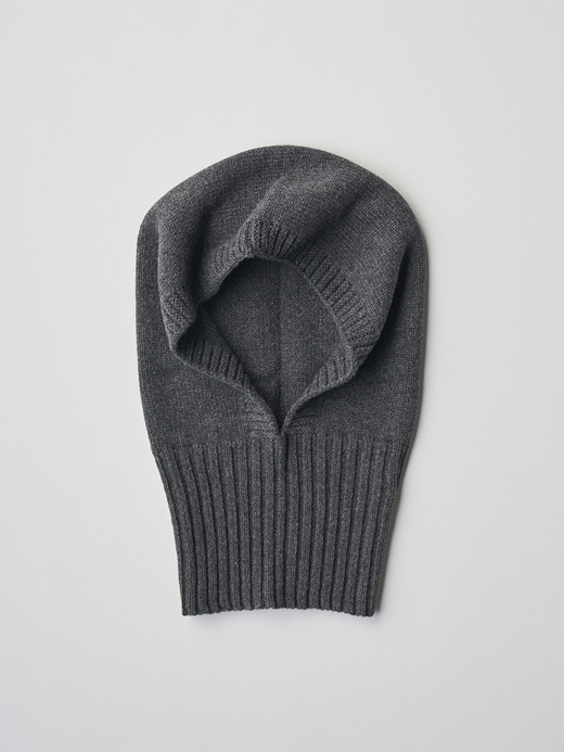 ［Eco Cashmere］カシミヤ混 ニットバラクラバ | DARBY | 5G 詳細画像 DARK ASH 2