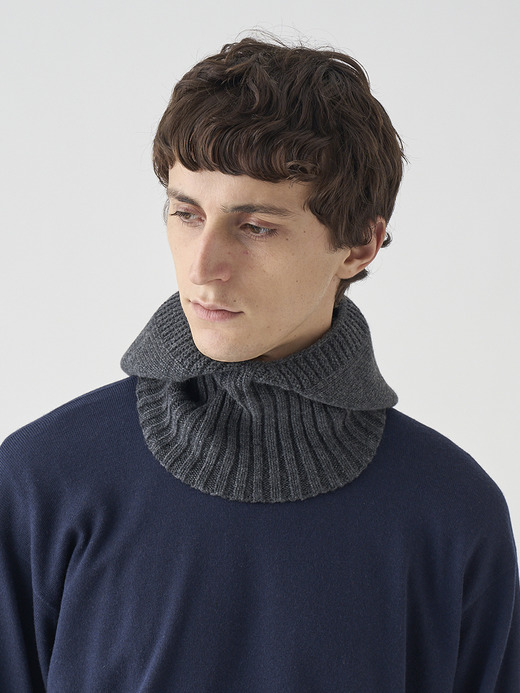 ［Eco Cashmere］カシミヤ混 ニットバラクラバ | DARBY | 5G 詳細画像 DARK ASH 3