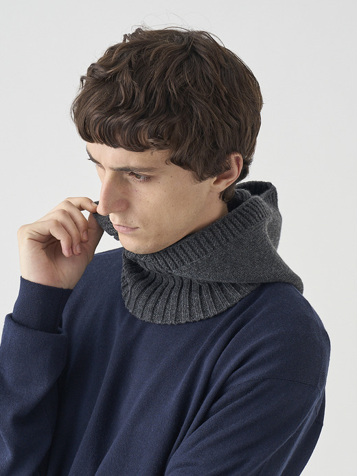 ［Eco Cashmere］カシミヤ混 ニットバラクラバ | DARBY | 5G 詳細画像 DARK ASH 5