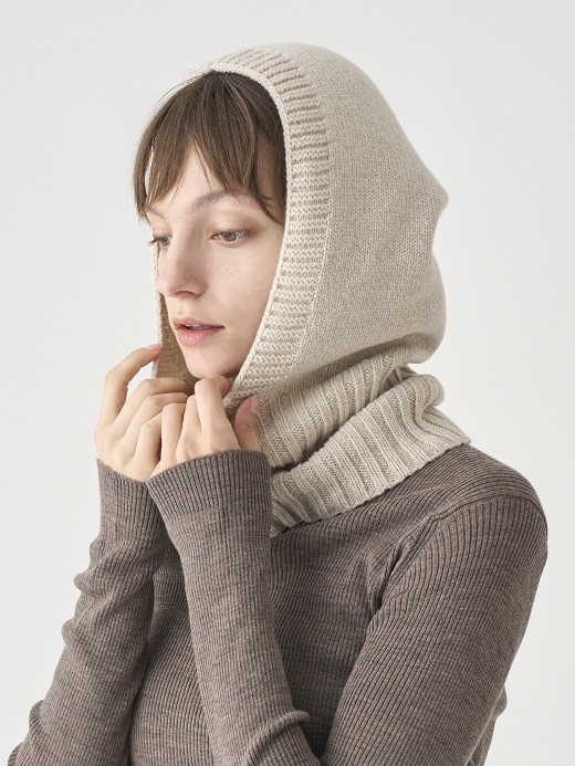 ［Eco Cashmere］カシミヤ混 ニットバラクラバ | DARBY | 5G 詳細画像 PAMPAS 2
