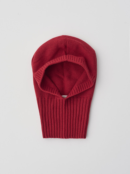 ［Eco Cashmere］カシミヤ混 ニットバラクラバ | DARBY | 5G 詳細画像 VERMILLION 2