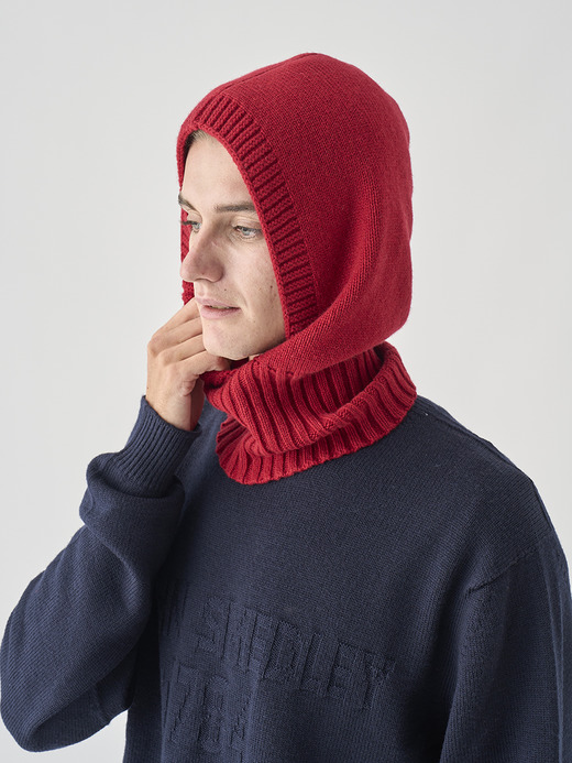 ［Eco Cashmere］カシミヤ混 ニットバラクラバ | DARBY | 5G 詳細画像 VERMILLION 8