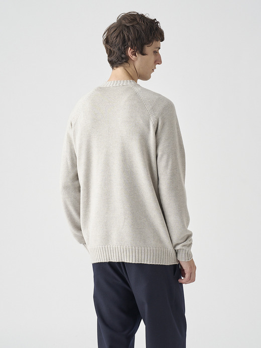 クルーネックラグランスリーブ長袖ニットプルオーバー | DENVER | 7G EASY FIT 詳細画像 GREY FLEECE 9