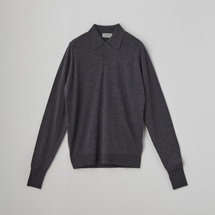 クラシック長袖ニットポロシャツ | DORSET | 30G EASY FIT